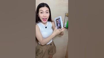 ￼Hộp đựng điện thoại gắn tường chống nước xoay 360 độ tiện lợi khi tắm và nấu ăn xem phim cảm ứng