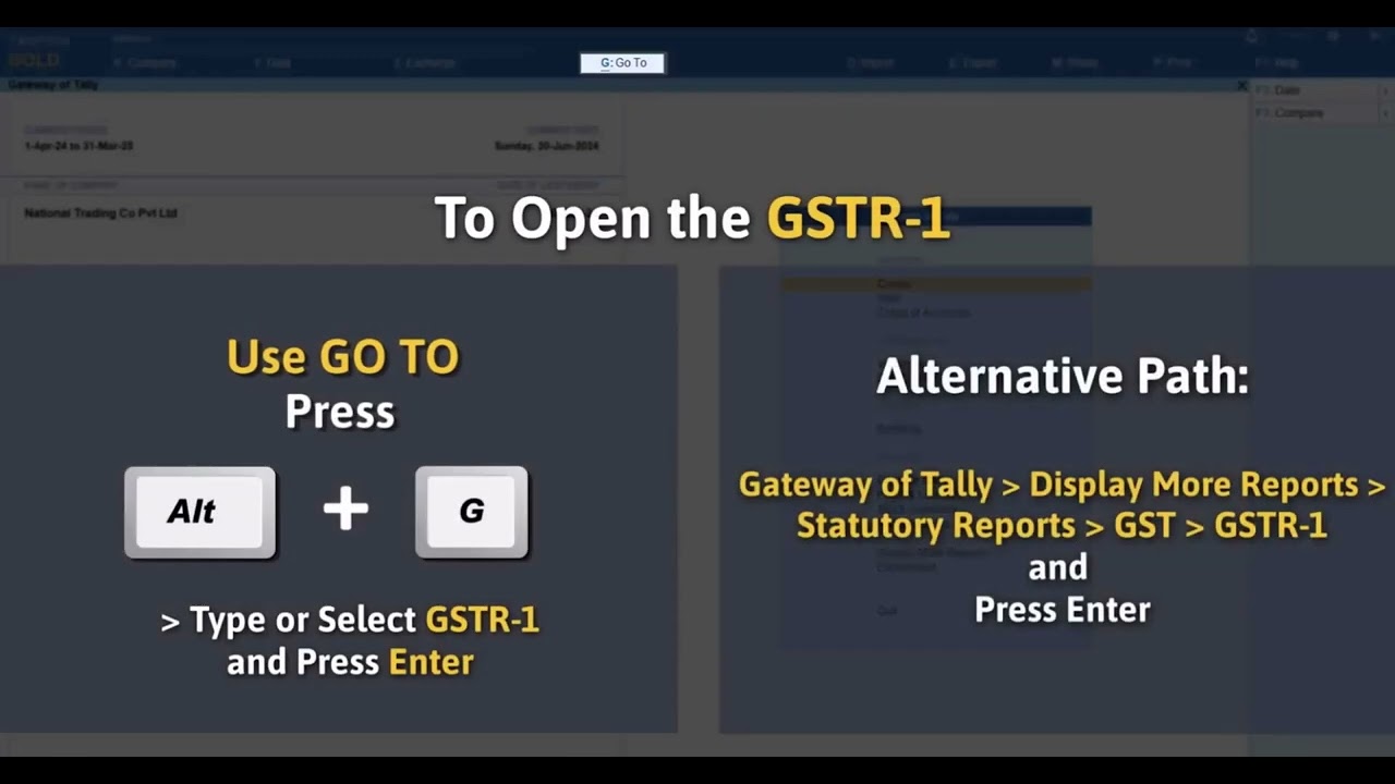 How to Upload Vouchers to GSTR 1 under IFF Scheme Directly from TallyPrime | 4qs| Demo Videos