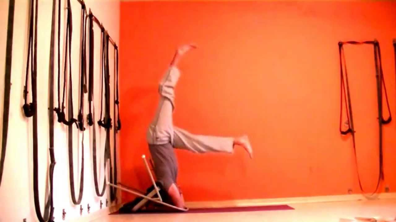 Headstand Using Chairs Headstand Using Chairs