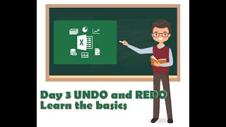 Excel | Day 3 UNDO and REDO - learn the basics