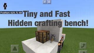 MCBE Tiny hidden crafting table [Tutorial]