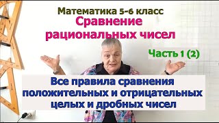 Примеры сравнения рациональных чисел часть 1. Математика 6 класс