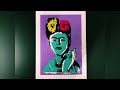 Graffiti stencil | home series | : Frida Kahlo