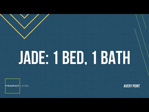 Jade: 1 bed, 1 bath, 770 sq. ft.
