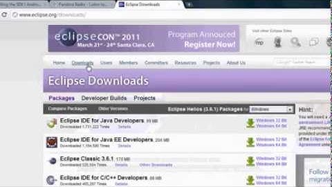 Android Tutorial   Lessons 1 Installing Eclipse and SDKs