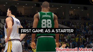 NBA 2k20 Mycareer Mobile first game as a starter vs Steph Curry!!!