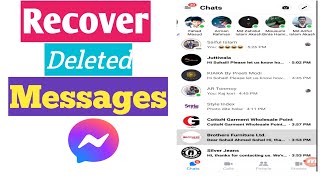 How To Recover Deleted Messages On Facebook Messenger (2023) screenshot 1