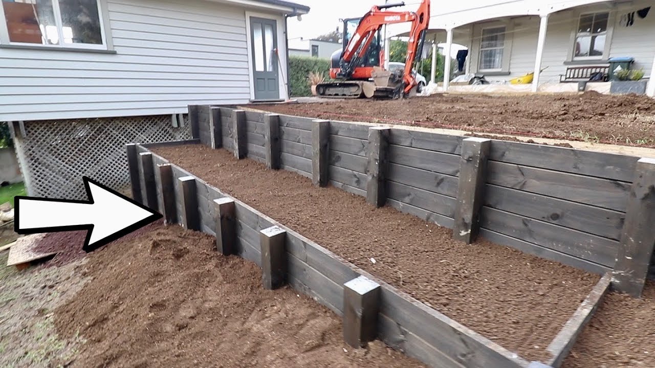 Shady Side Retaining Wall and Garden Wall Construction