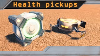 Health pickups for my Unity game project