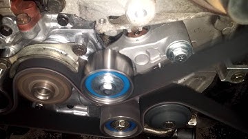 Defective timing belt tensioner on a Subaru