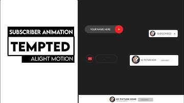 Youtube Subscribe Button Animation Template Free Download | Android / IOS | Alight motion