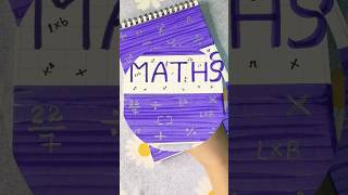 🌸aesthetic front page Idea for project✨||MATH#youtubeshorts #project #shorts #frontpage #maths #diy