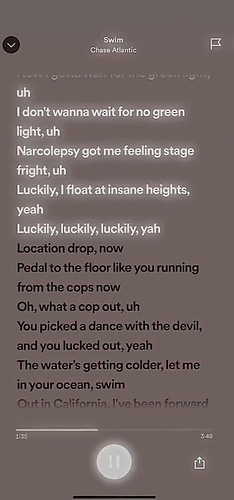 Swim - Chase Atlantic (speed up)