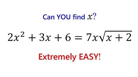 Most Students Fail This EASY Radical Equation! Can YOU Solve it?