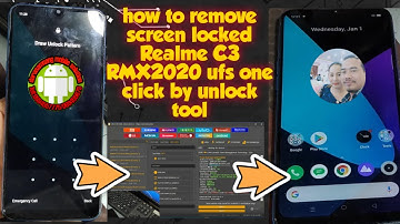how to unlock / remove passcode password/screen lock realme C3 RMX2020 ufs by unlock tool success
