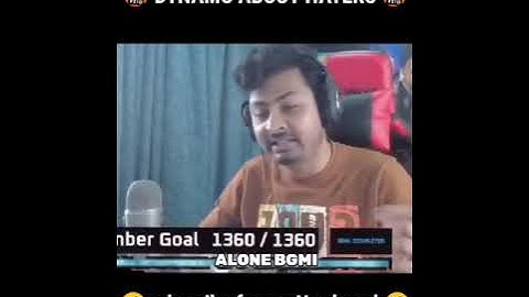 DYNAMO SWAG REPLY TO HATER #SHORT #BGMISHORT #BGMIHIGHLIGHT ##DYNAMOGAMING #ALONEBGMI