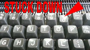 IBM Selectric Typewriter Keyboard Key Stuck Down Broken Spring Repair
