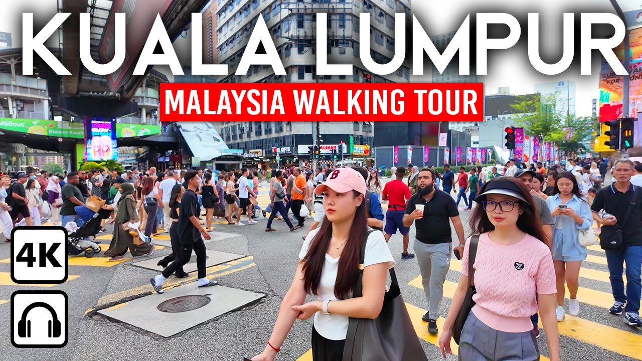 КУАЛА-ЛУМПУР, Малайзия 🇲🇾 Небоскрёбы, Рынки и Культура | Пеший тур 4K
