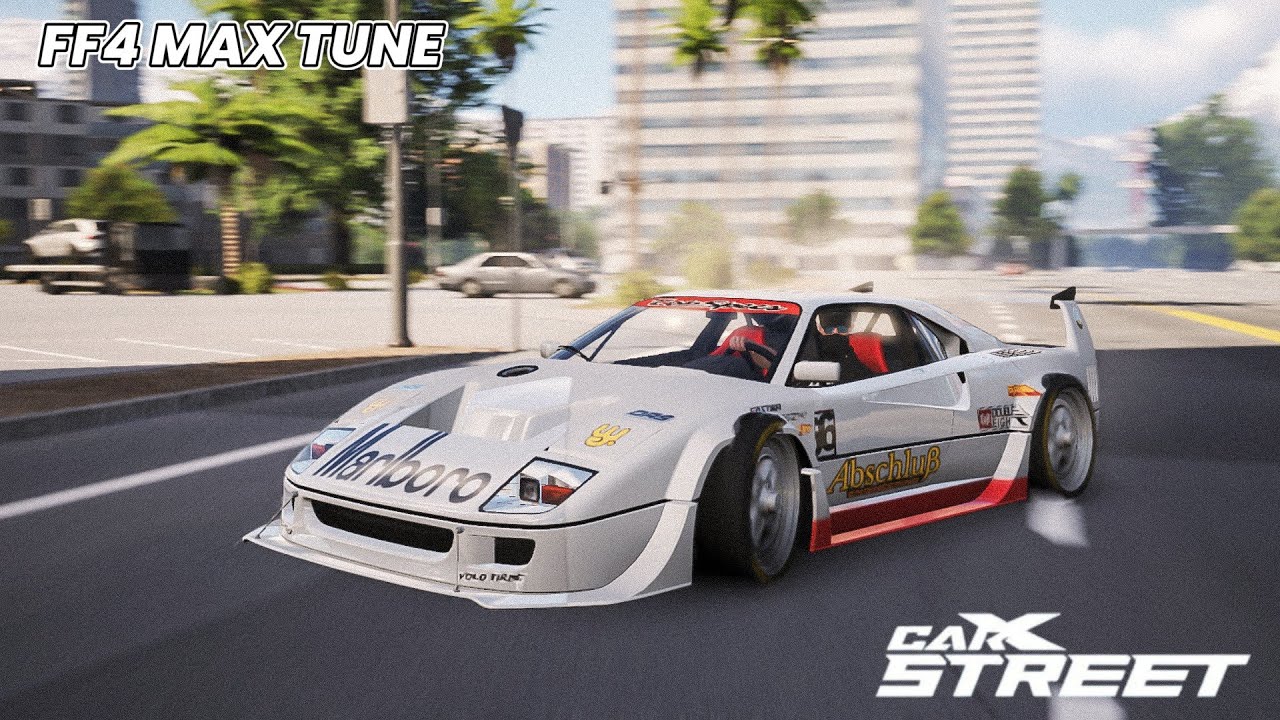 CarX Street | Ferrari f40 (FF4) Max Tuning and performance test Gameplay.