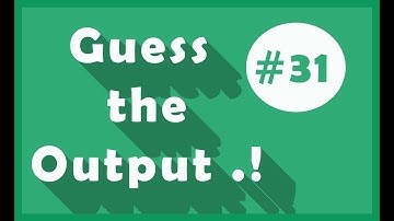 Guess The Output Series (#31) | C Language