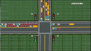 Pygame Simulation | Autonomous Traffic Light | Takshak 2021 | IIT ISM Dhanbad