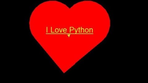 Amazing Love Heart ❤😍🥰🐢 design using python turtle| #python #funny #coding #design