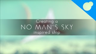 No Man's Sky inspired spaceship build Time-Lapse