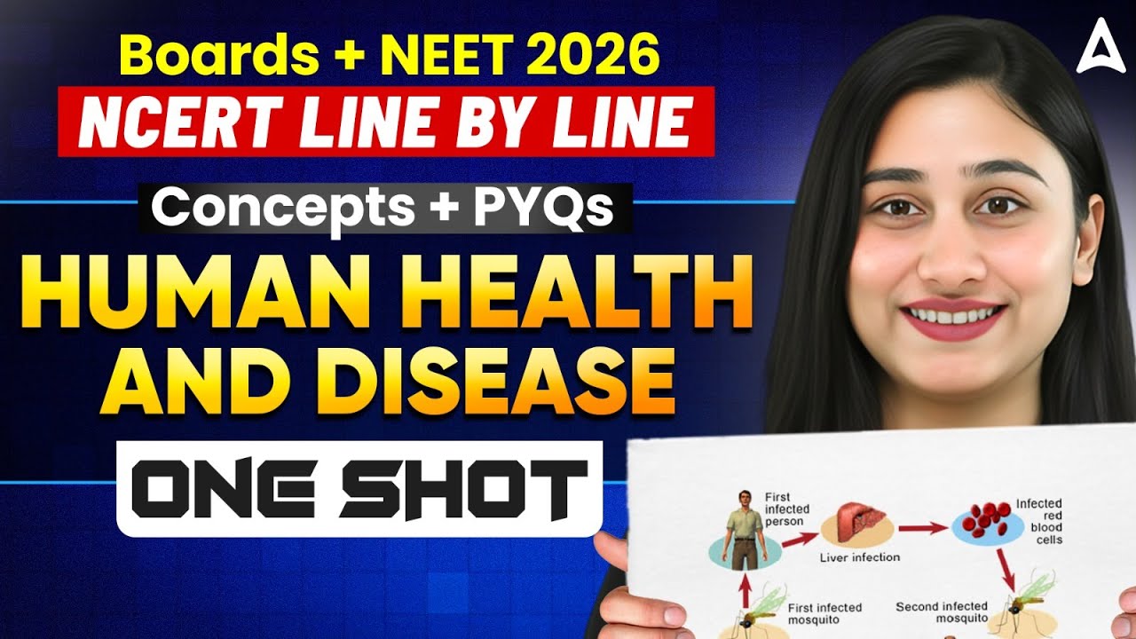 Human Health and Disease Class 12 in ONE SHOT | Boards + NEET 2026 | NCERT Line by Line