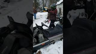 (This Thing Shreds!) 1976 Arctic Cat Panther 440 First ride of the winter