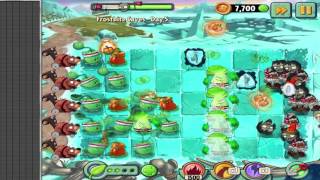 Plants vs Zombies 2 : Frostbite Caves - Day 5 Walkthrough