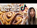 Testing the viral tiktok cinnamon roll hack with heavy cream  butter sugar  cinnamon