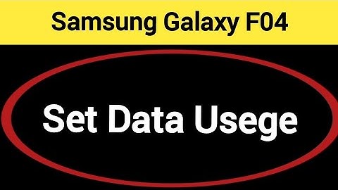 How to set data usege, Samsung galaxy F04 me data limit Kaise lagaen
