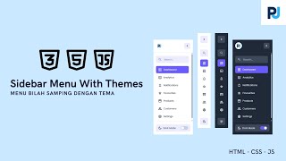 Sidebar With Dark/Light Theme - HTML CSS JS