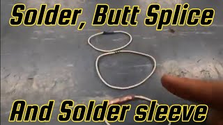O&P Demonstration How to Splice Aircraft Wires | Butt Splice, Soldering & Solder Sleeve Methods