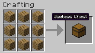 I made a Useless Chest in Minecraft