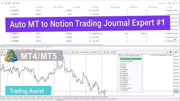 ✨Auto MT4/5 to Notion Trading Journal Expert #1 -📥Free Download - Tradingfinder