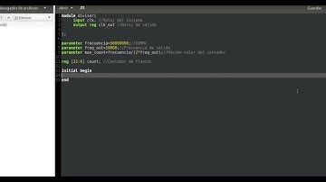 Divisor de frecuencia en Verilog