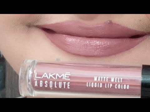 Lakme absolute Matte melt liquid lipcolor shade 07 mild mauve review, transfer proof matte lipstick