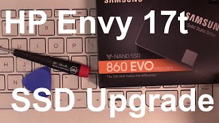 How To Upgrade HP Envy 17t Laptop from HDD to SSD