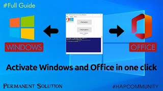 How to activate Microsoft Windows and Office in one click | Hap Community screenshot 4