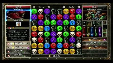 Puzzle Quest 2 GamePlay Part 1 1/7