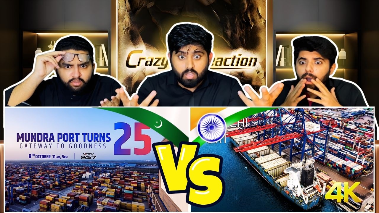 India vs Pakistan Biggest Port Comparison |Pakistani Reaction |🔥 Mundra vs Port Qasim