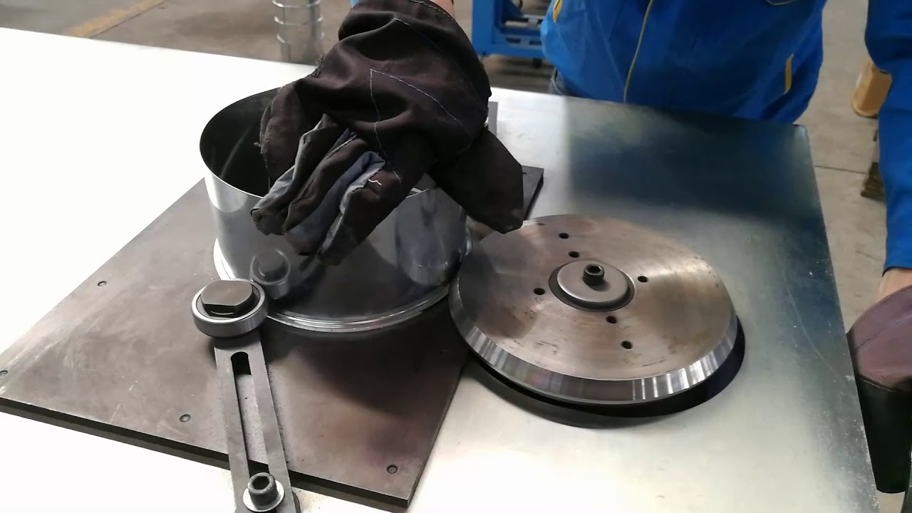 Electric round duct elbow making machine