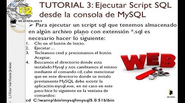 Ejecutar Script SQL desde la consola de MySql