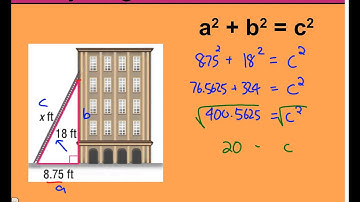 Chapter 5 Lesson 6 - Use the Pythagorean Theorem - Examples 1, 2 & 3