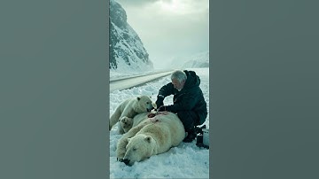 Polar Bear Rescue: Compassion Saves an Injured Mother in the Arctic