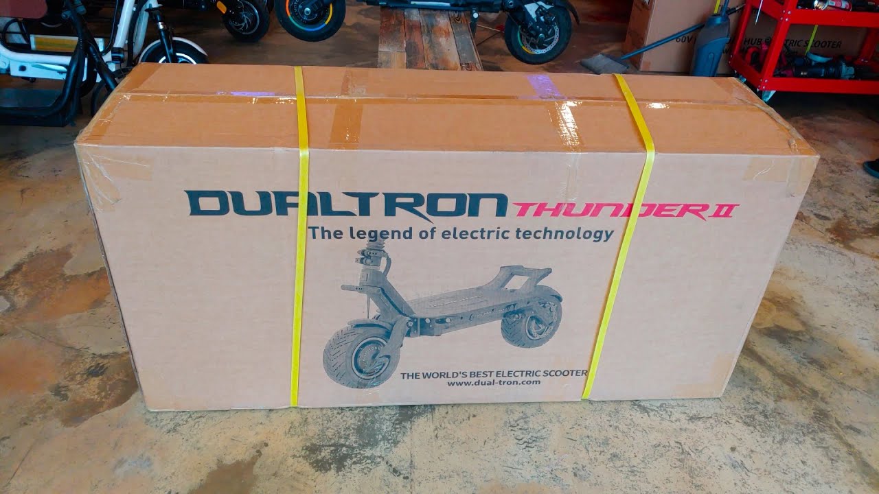 987.듀얼트론 썬더 2(DUALTRON THUNDER 2) 언빡싱 - Dualtron Thunder 2 Unpacking -  YouTube