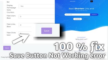 Adlinkfly Save Button Error || RTG Network @RTGNetwork