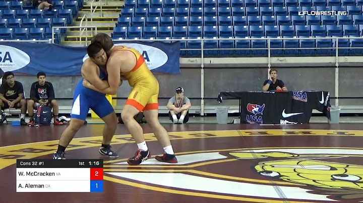 285 Lbs Cons 32 1 Will McCracken Virginia Vs Alan ...