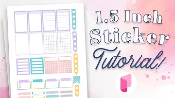 How to make 1.5" HP Sticker Sheets on Planify Pro - Commercial Use allowed
